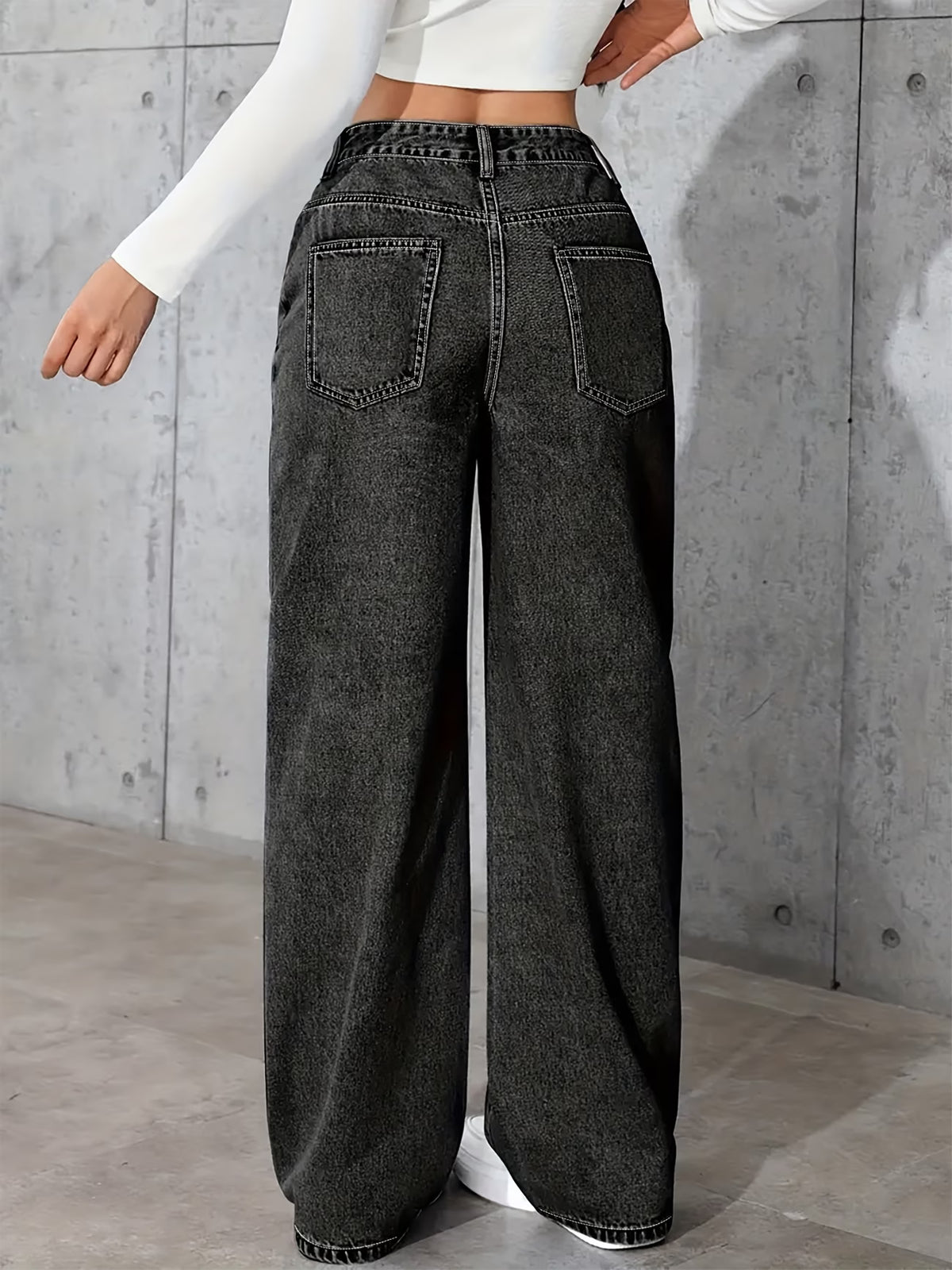 Women's High Waist Straight Leg Stretch Jeans