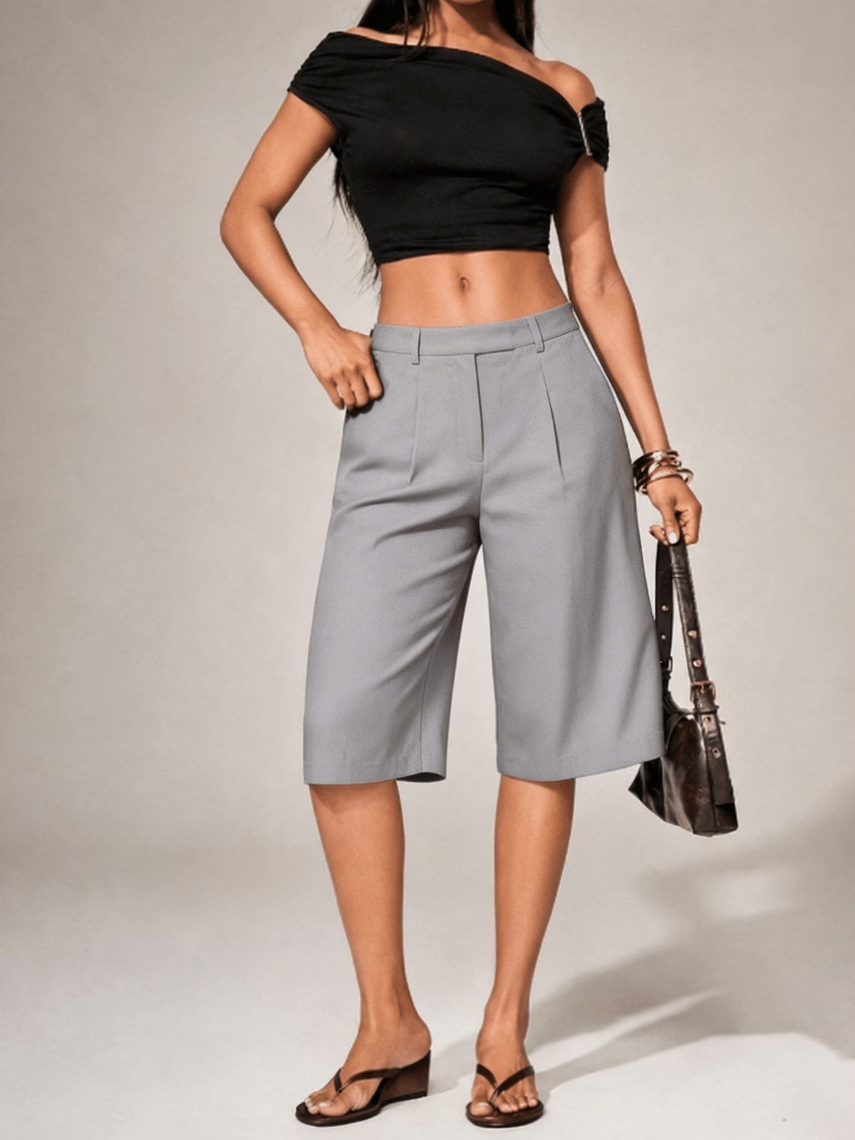 Women's High Waist Tailored Skort
