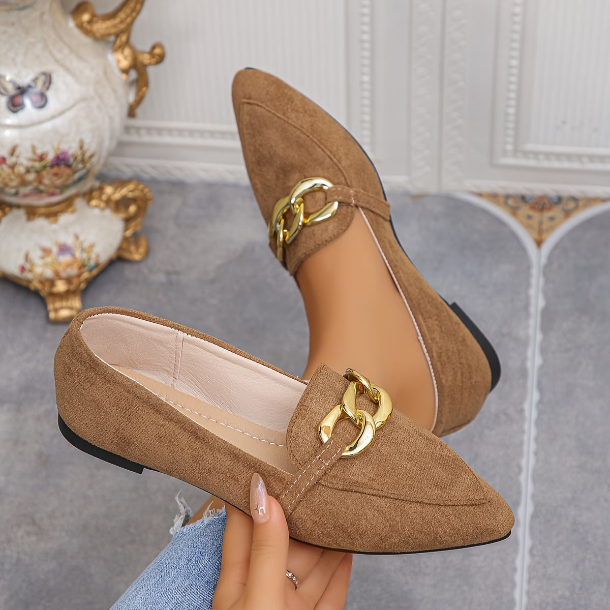 Women's Elegant Pointed Toe Flat Shoe