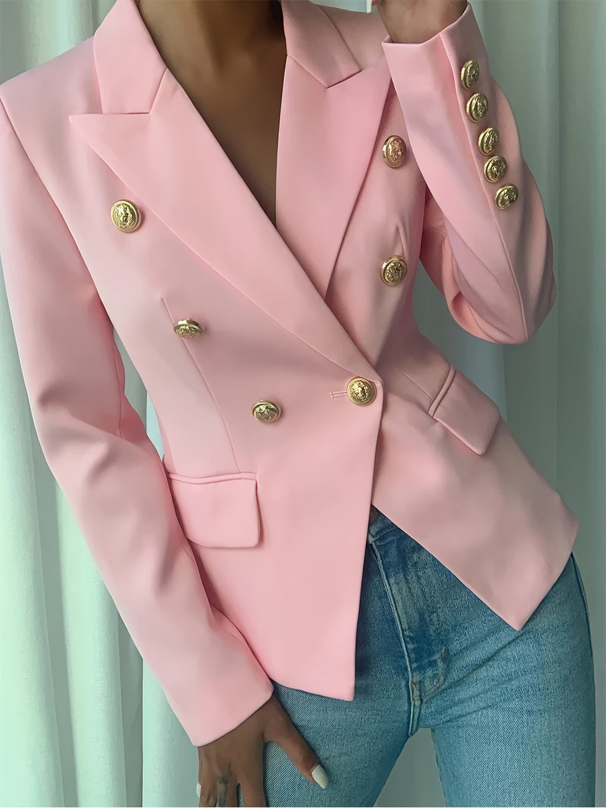 Women's Belted Blazer and Midi Dress Set