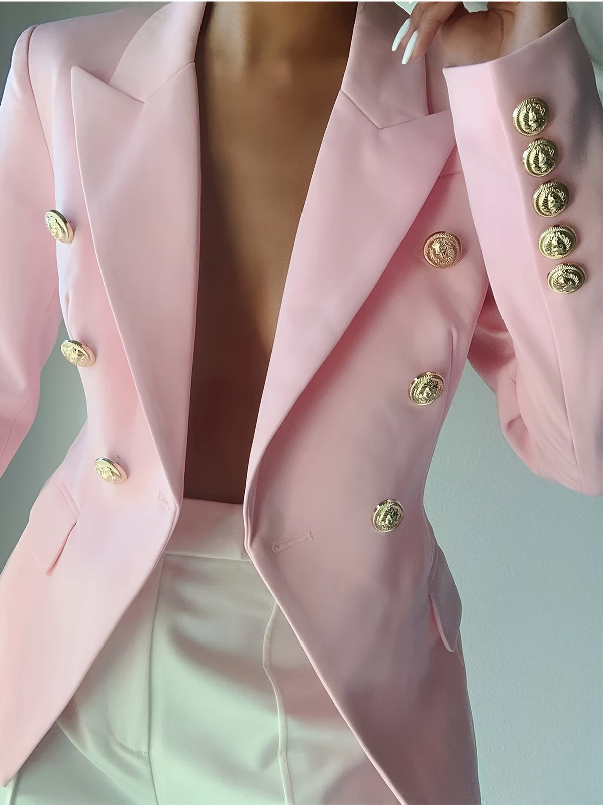 Women's Belted Blazer and Midi Dress Set