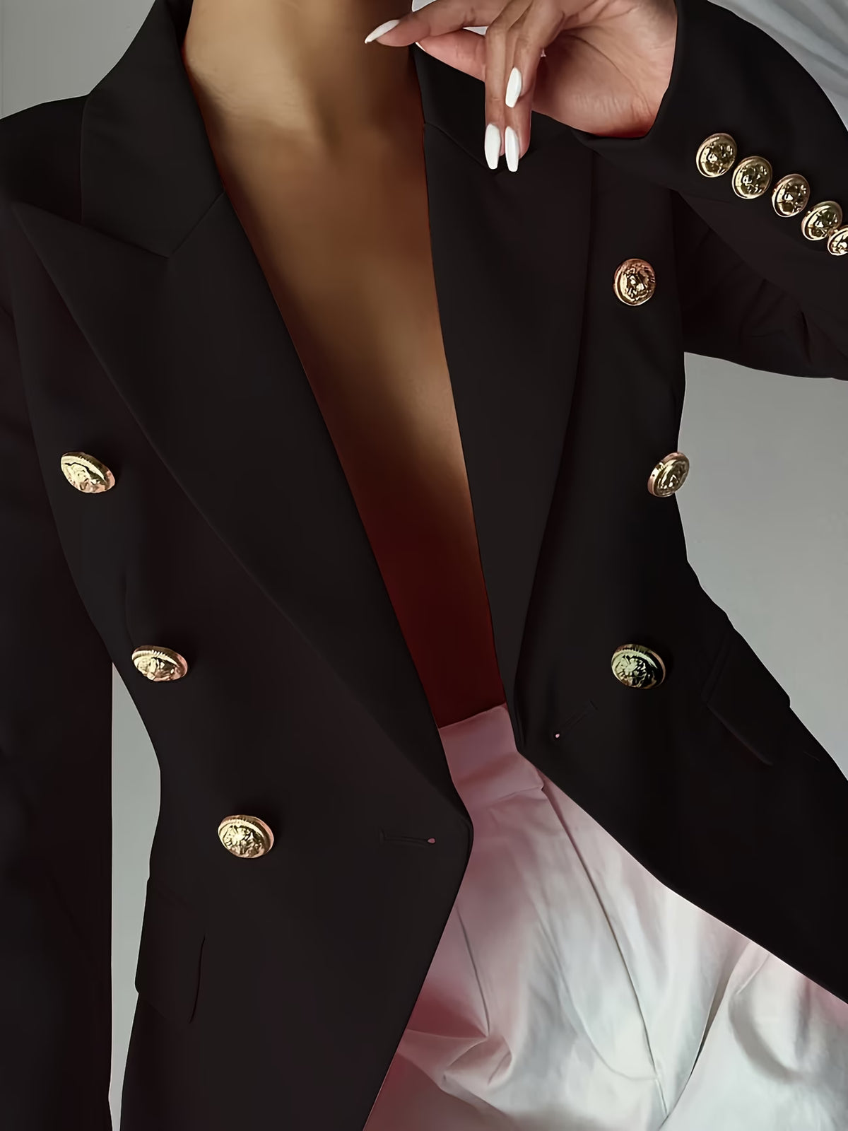 Women's Belted Blazer and Midi Dress Set