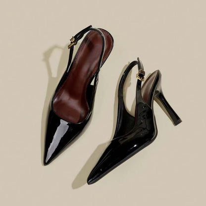 Women's High Heel Sandal with Ankle Strap