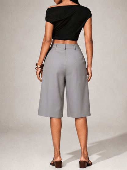 Women's High Waist Tailored Skort