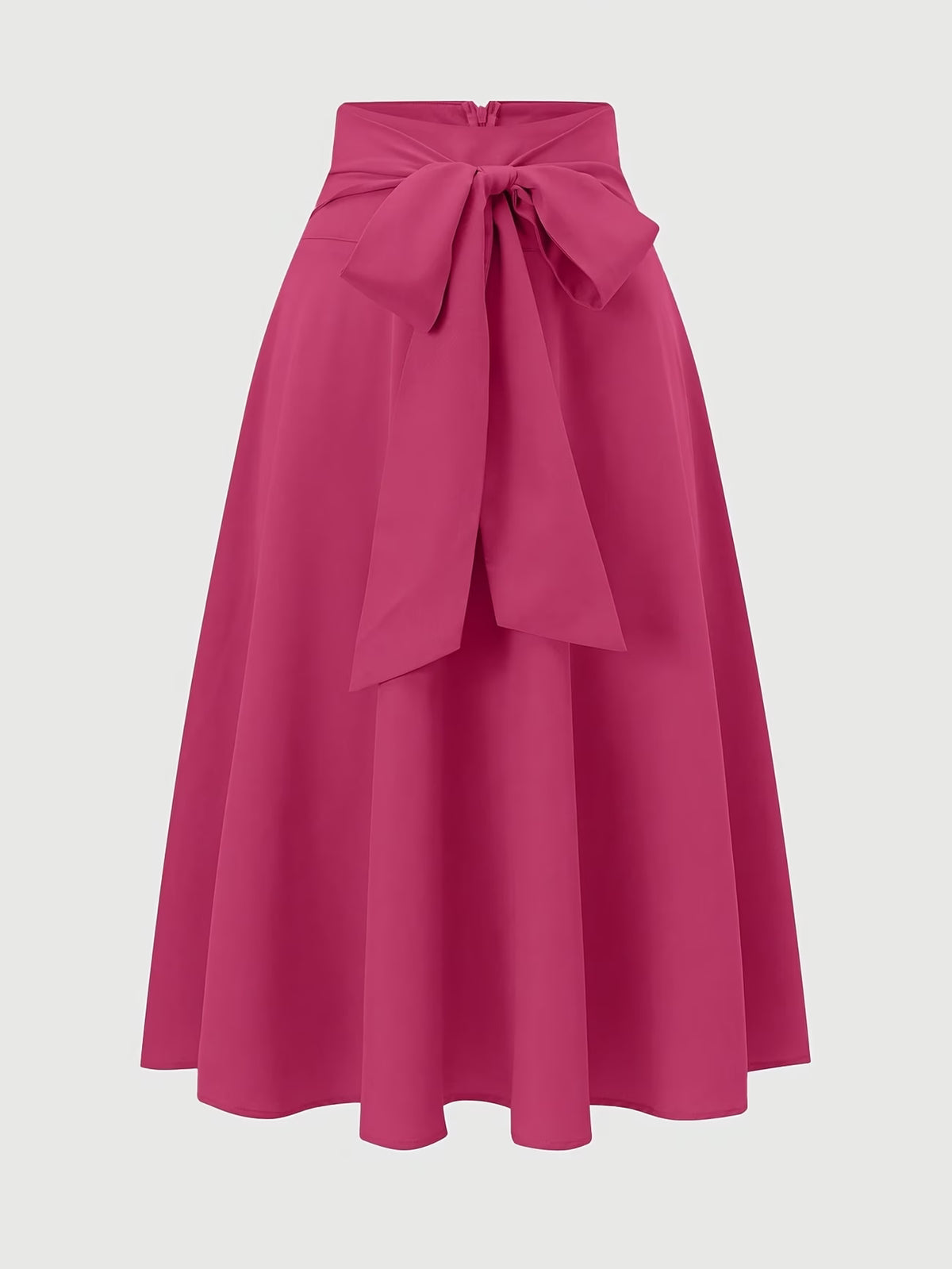Women's High Waist A-Line Skirt with Tie Detail