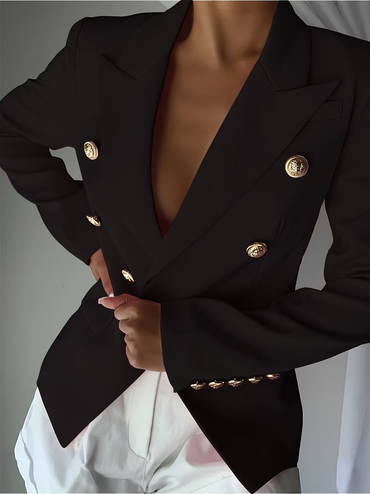 Women's Belted Blazer and Midi Dress Set
