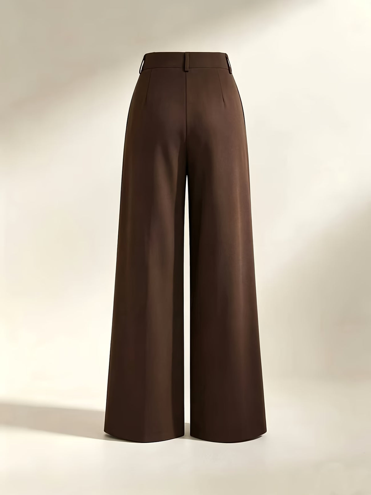 Women's High Waist Wide Leg Trousers with Pleats