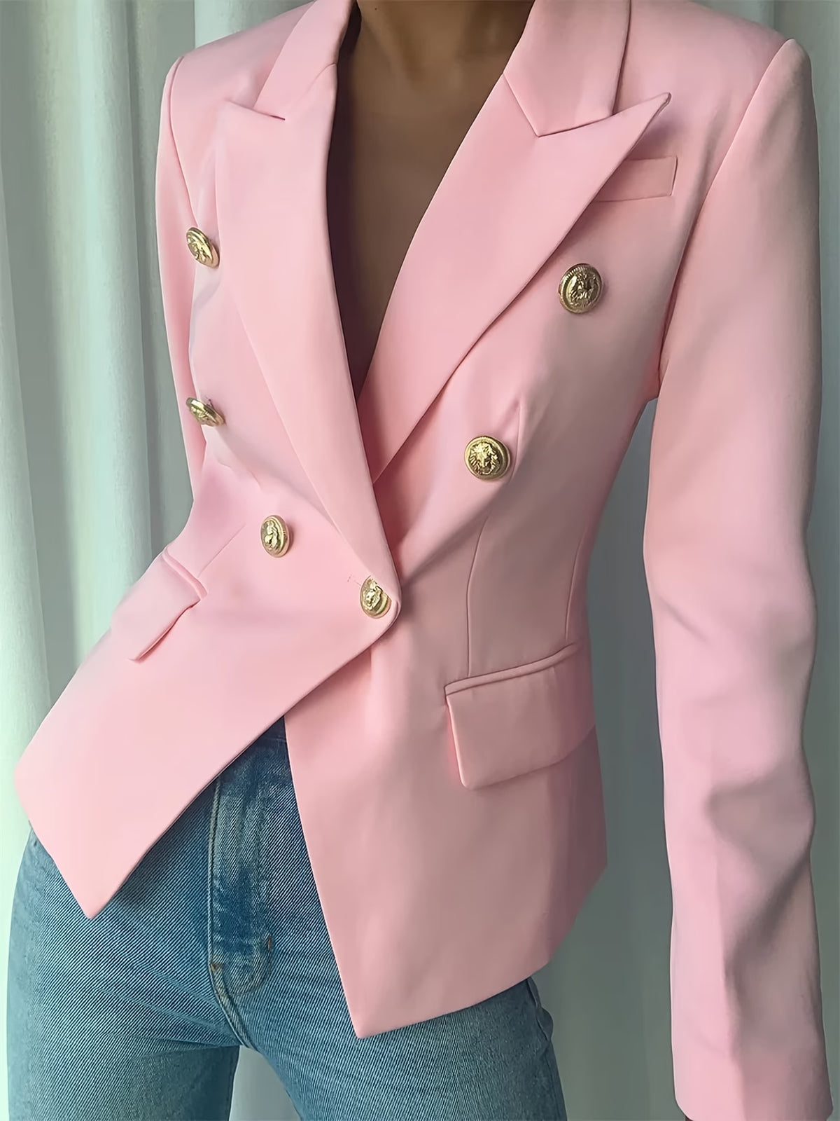 Women's Belted Blazer and Midi Dress Set