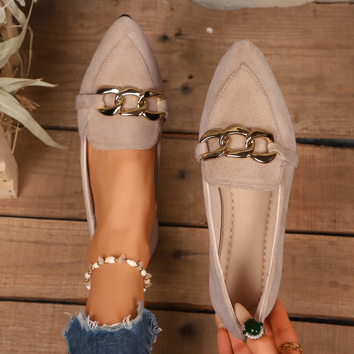 Women's Elegant Pointed Toe Flat Shoe