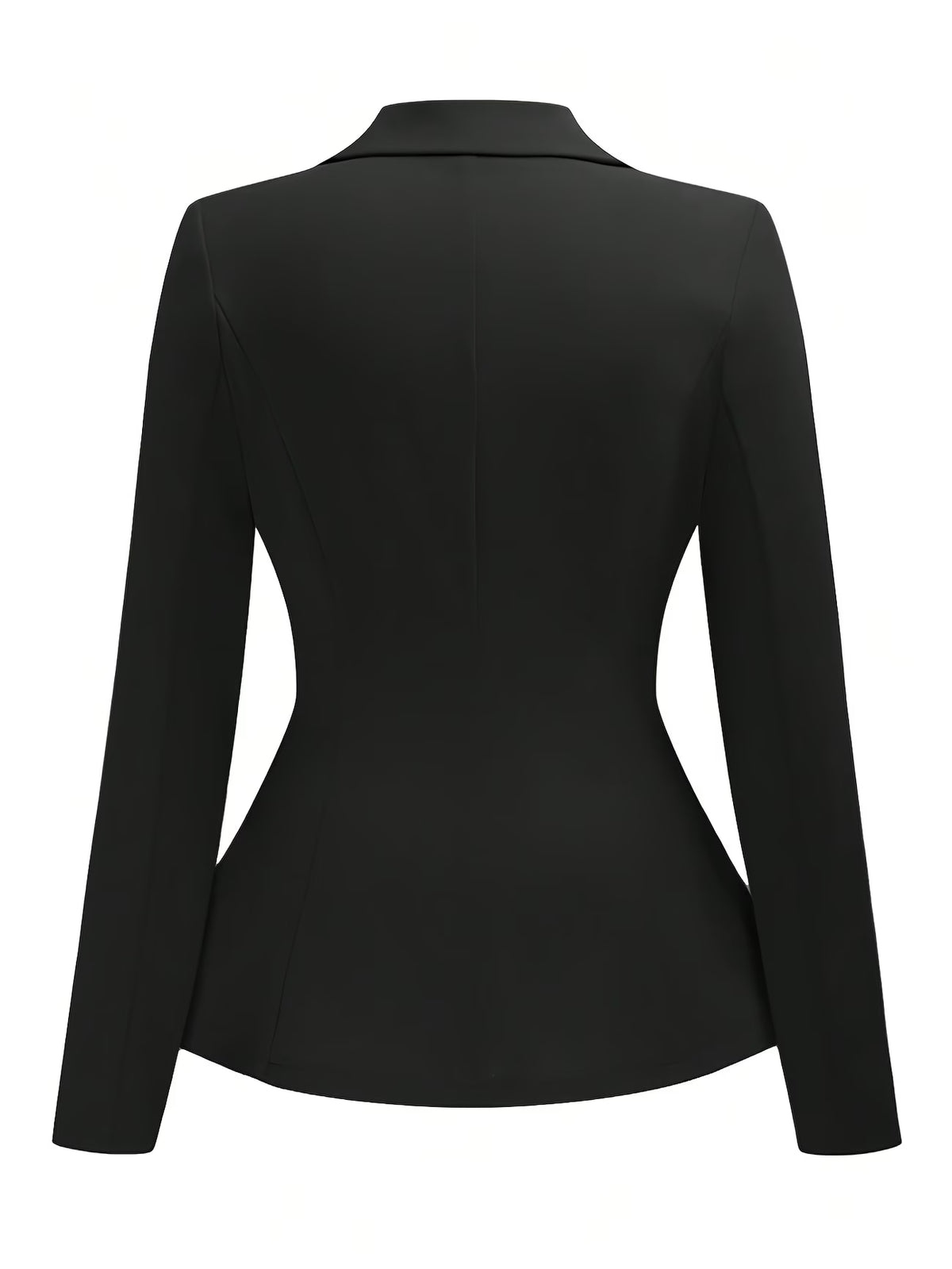 Women's Solid Color Blazer with Elegant Cut