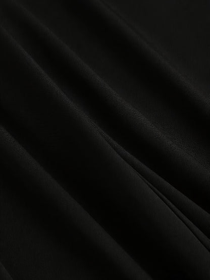 Women's High Waist Wide Leg Trousers with Pleats
