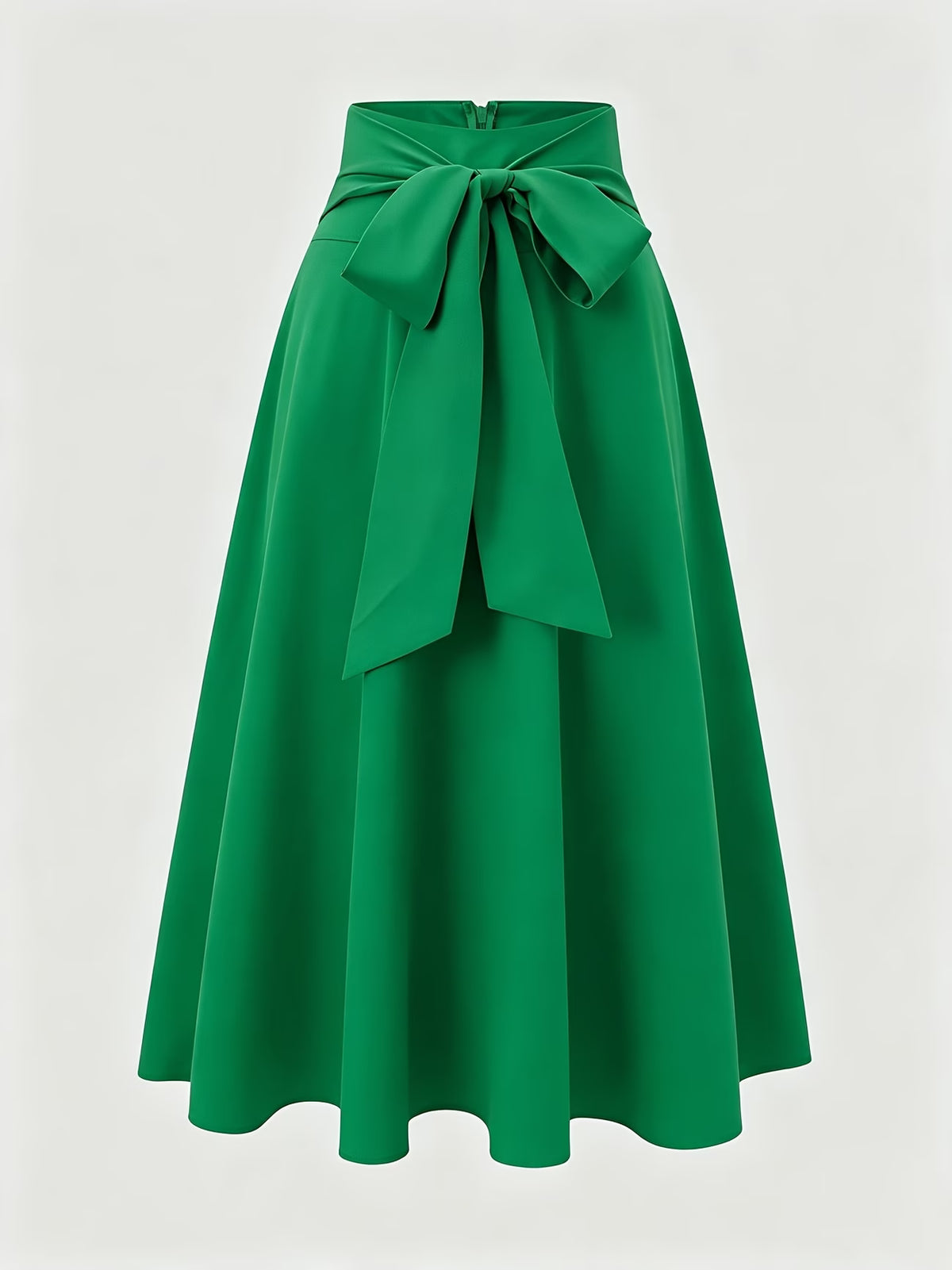 Women's High Waist A-Line Skirt with Tie Detail