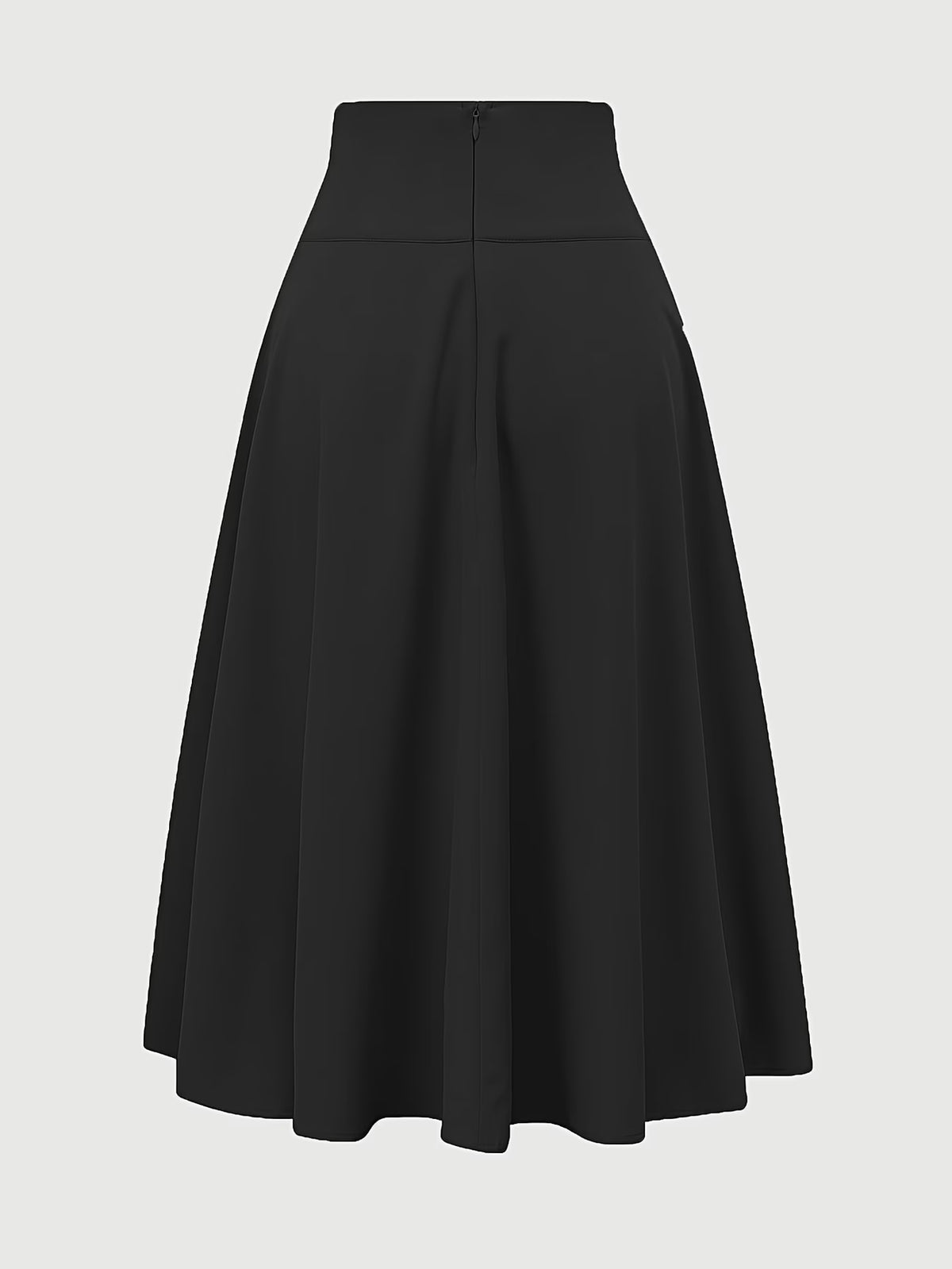 Women's High Waist A-Line Skirt with Tie Detail
