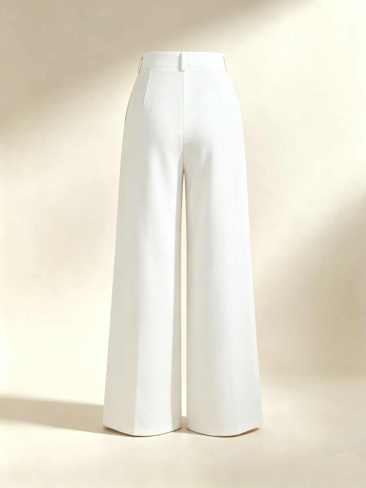 Women's High Waist Wide Leg Trousers with Pleats