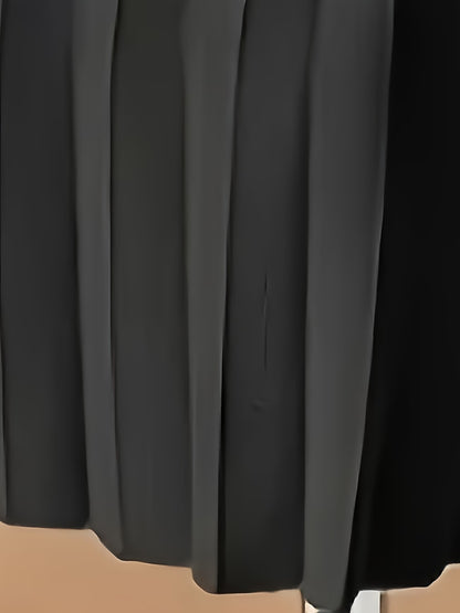 Women's Midi Skirt with Pleated Hem