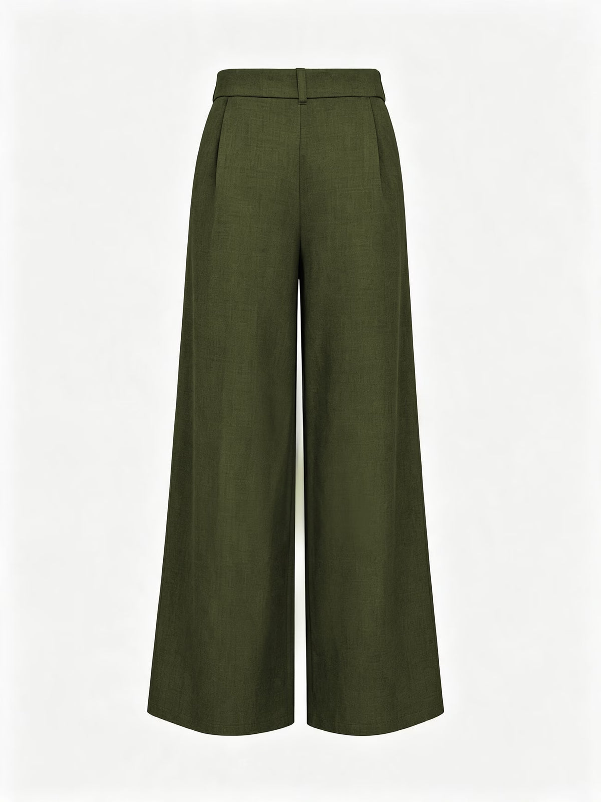 Women's High Waist Palazzo Trousers with Front Pleat