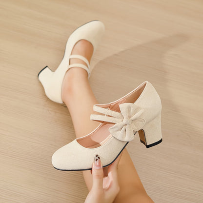 Sapato Feminino Mary Jane com Salto Grosso e Plataforma